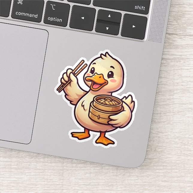 Dumpling Duck Sticker (Detail)