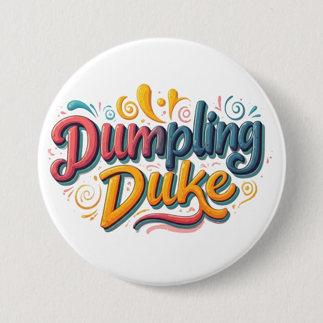 Dumpling Duke  Button (Front)