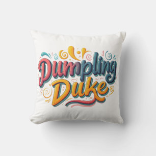 Dumpling Duke Throw Pillow