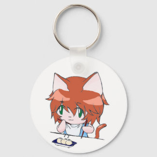 Dumpling Kitten Keychain