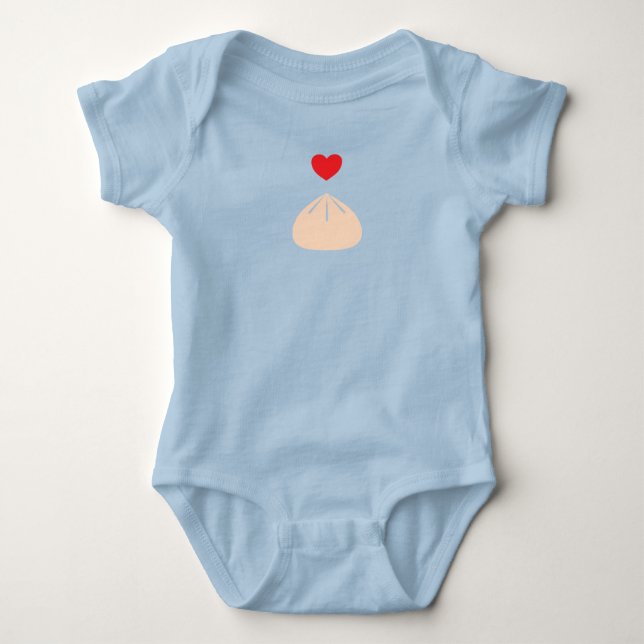 Dumpling Love Baby One-Piece Bodysuit (Front)