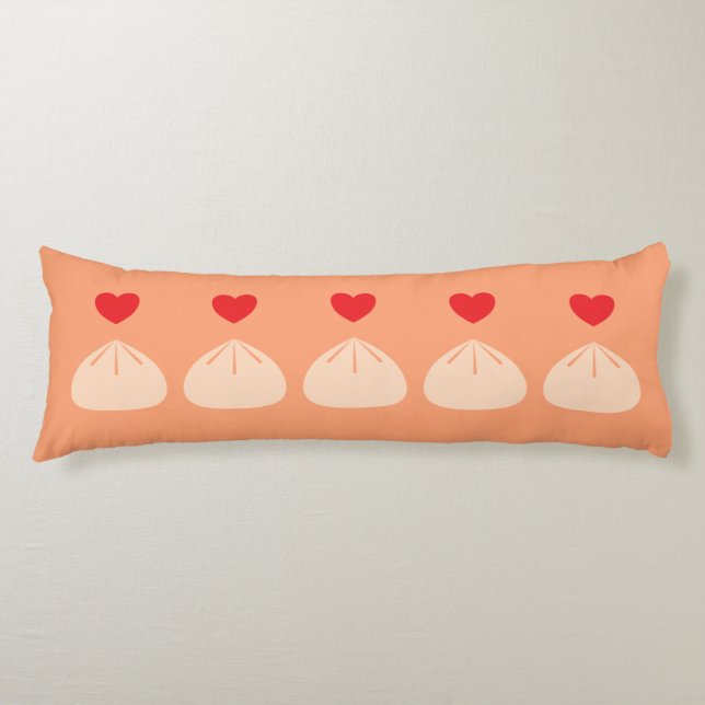 Dumpling Love Cantaloupe Body Pillow (Front)