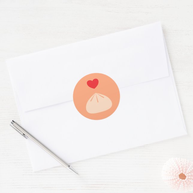 Dumpling Love Cantaloupe Sticker (Envelope)