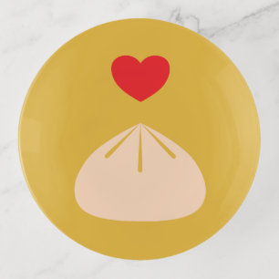 Dumpling Love Longan Glass Trinket Tray