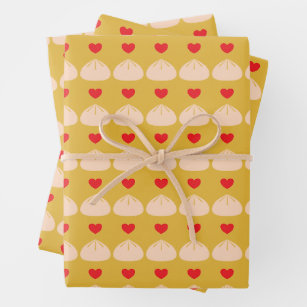 Dumpling Love Longan Wrapping Paper