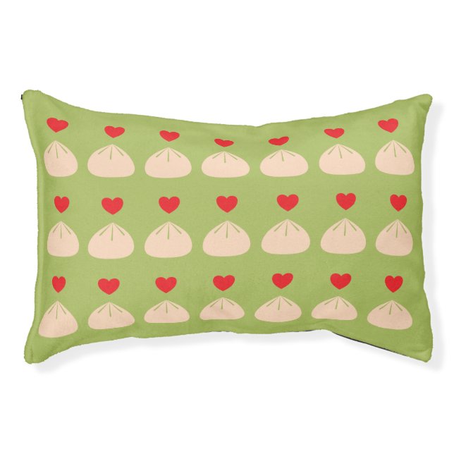 Dumpling Love Matcha Small Pet Bed (Front)