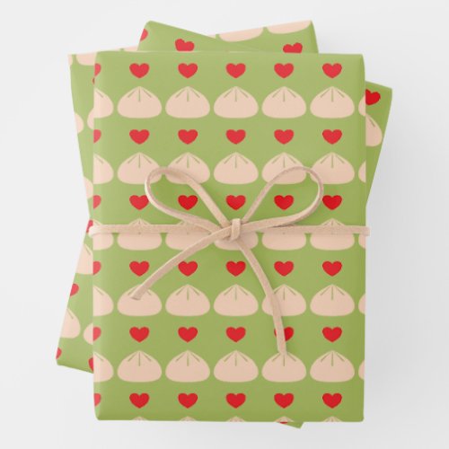 Dumpling Love Matcha Wrapping Paper