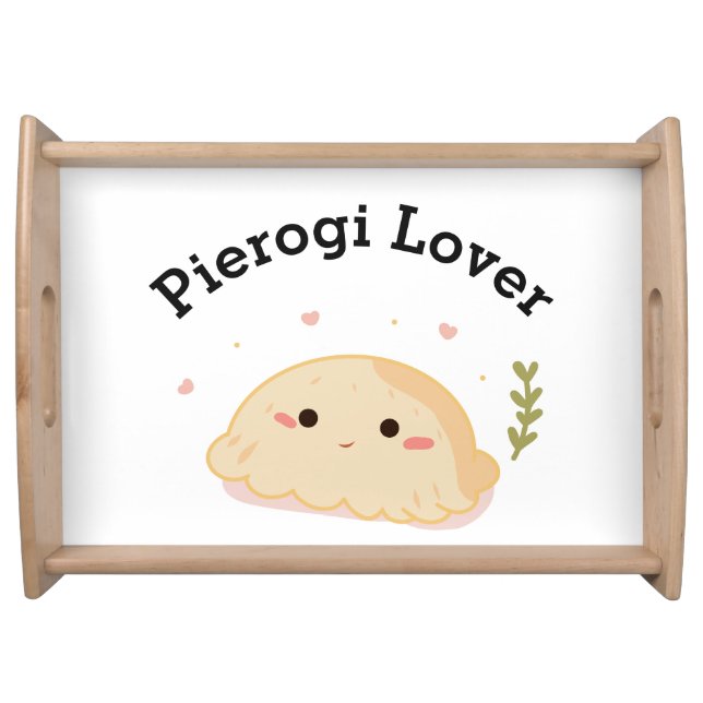 Dumpling Lover Pierogi Lover Serving Tray (Front)