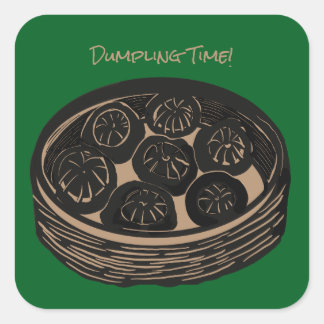 Dumpling Time Square Sticker