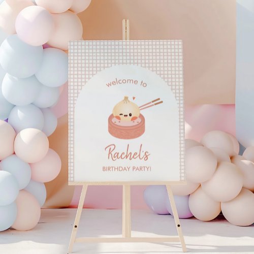 Dumpling Welcome Sign Bao Birthday Party Welcome Foam Board