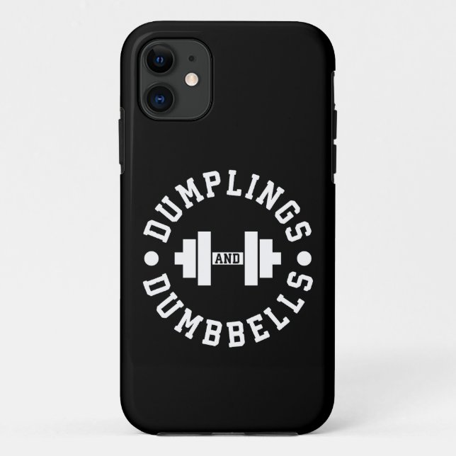 Dumplings and Dumbbells - Bulking - Funny Novelty Case-Mate iPhone Case (Back)
