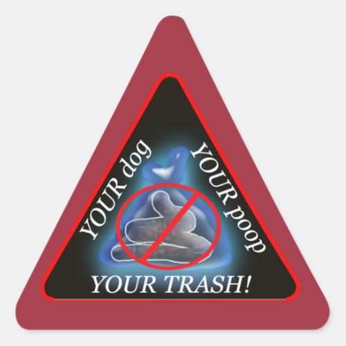 dumpn run triangle sticker