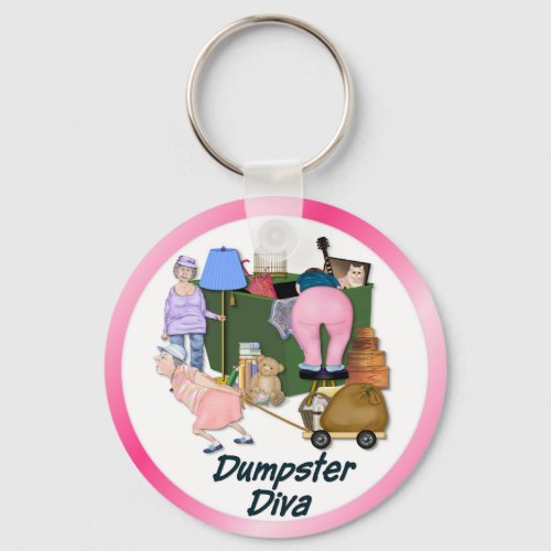 Dumpster Divas Keychain
