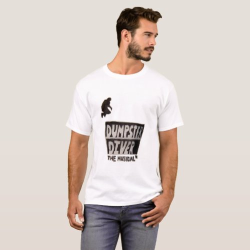 Dumpster Diver the musical T_shirt for men