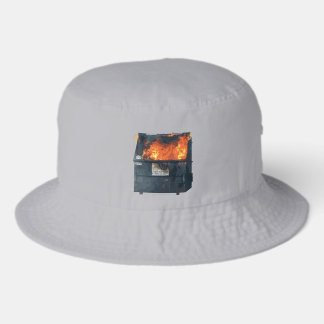 Dumpster Fire - funny hot mess Bucket Hat