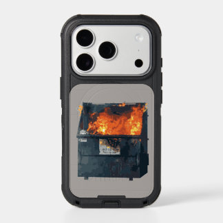 Dumpster Fire - funny hot mess iPhone 17 Pro Case