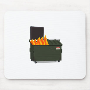Dumpster Fire Mouse Pad