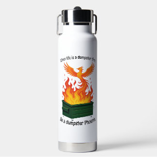 Dumpster Fire Phoenix Water Bottle