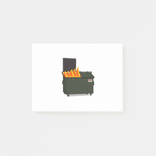 Dumpster Fire Post_it Notes
