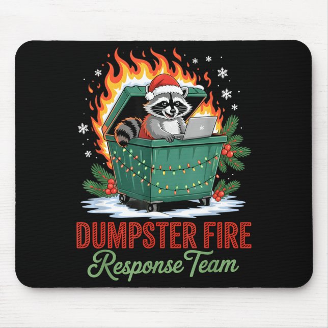 Dumpster Fire Resnse Team Leader Christmas  Mouse Pad (Front)