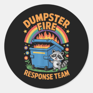 Dumpster Fire Response Team Classic Round Sticker