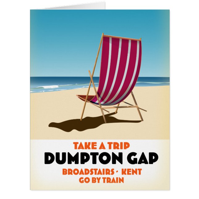 Dumpton Gap Broadstairs Kent seaside poster Cards (Front)