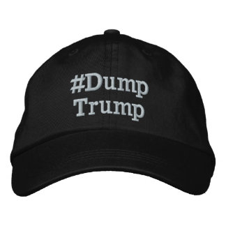 #DumpTrump (edit text) Embroidered Baseball Cap