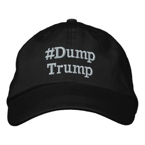 DumpTrump edit text Embroidered Baseball Cap