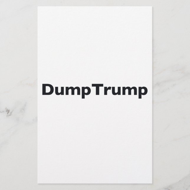 DumpTrump Stationery (Front)