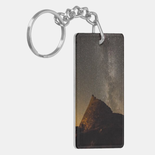 Dun Carloway Broch double sided key ring. Keychain (Front Left)