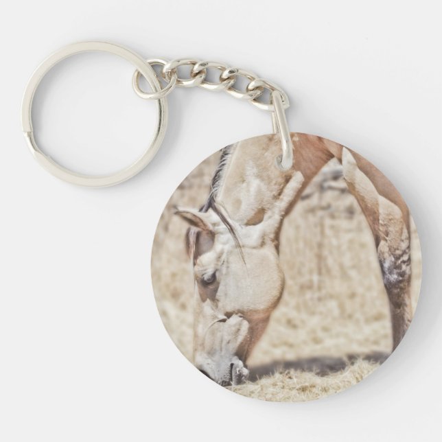 Dun Horse  - Circle (single-sided) Keychain (Front)