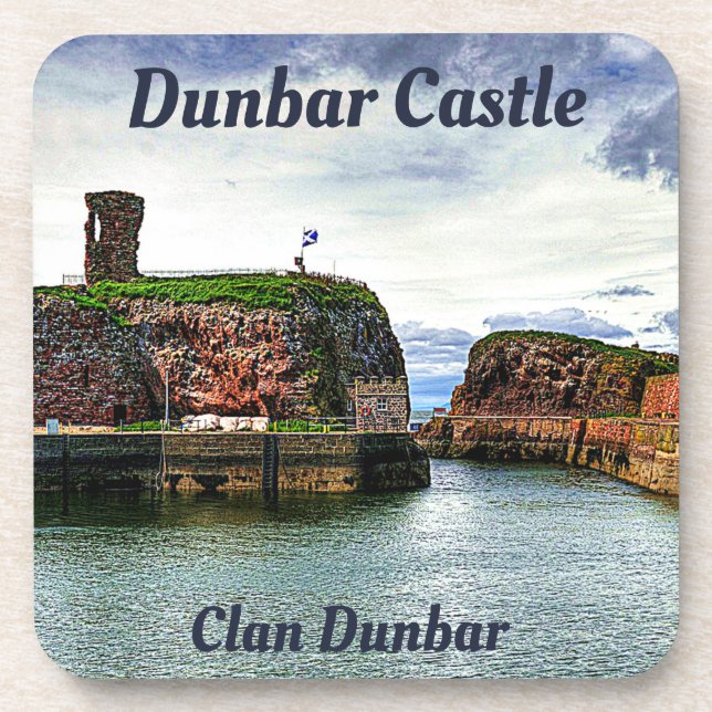 Dunbar Castle – Clan Dunbar Beverage Coaster (Front)