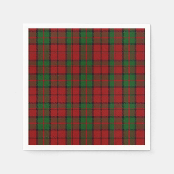 Dunbar Clan Tartan Plaid Paper Napkins | Zazzle