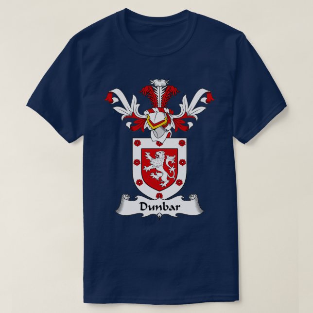 Dunbar Coat of Arms Family Crest  T-Shirt (Design Front)