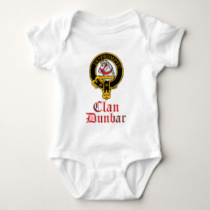 Dunbar Scottish Crest Tartan Clan Name Clothes Baby Bodysuit