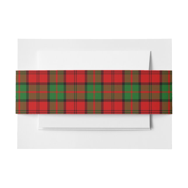 Dunbar Scottish Tartan Belly Band (Front Example)