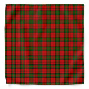 Dunbar tartan red green plaid bandana