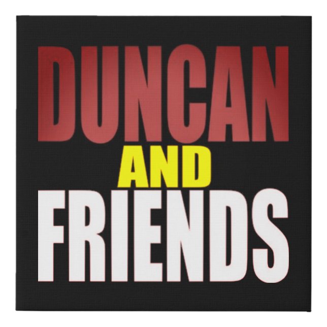 Duncan And Friends canvas art (Front)