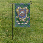 Duncan Clan Badge &amp; Tartan Personalized Garden Flag at Zazzle
