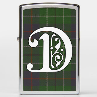 Duncan Clan Tartan Monogram Zippo Lighter