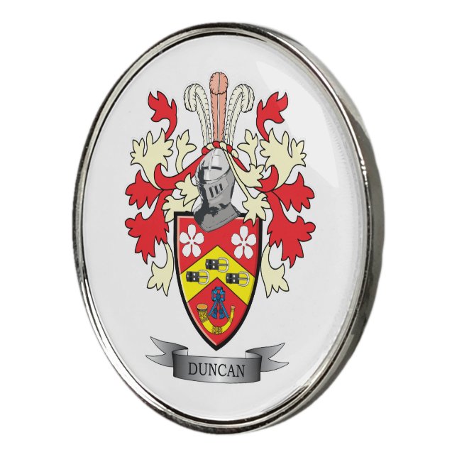 Duncan Family Crest Coat of Arms Golf Ball Marker (3/4)