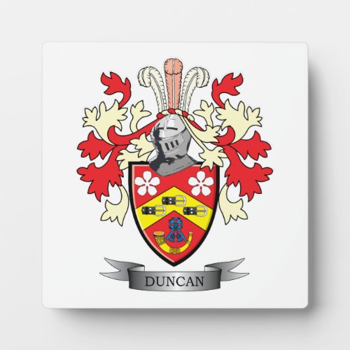 Duncan Family Crest Coat of Arms Plaque
