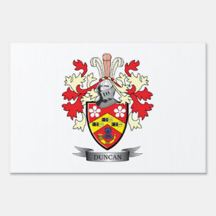 Duncan Family Crest Coat of Arms Yard Sign