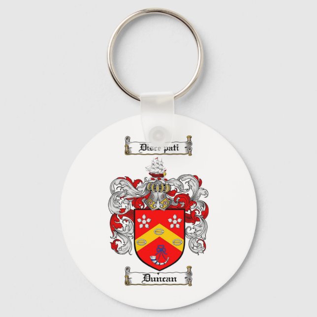 DUNCAN FAMILY CREST -  DUNCAN COAT OF ARMS KEYCHAIN (Front)