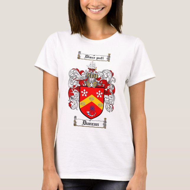 DUNCAN FAMILY CREST -  DUNCAN COAT OF ARMS T-Shirt (Front)