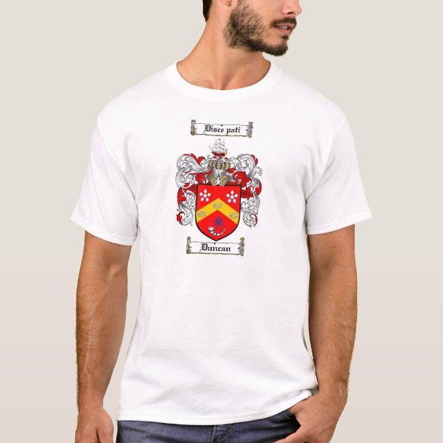 DUNCAN FAMILY CREST -  DUNCAN COAT OF ARMS T-Shirt (Front)