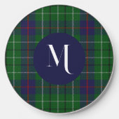 Duncan Plaid Monogrammed Wireless Charger (Front)