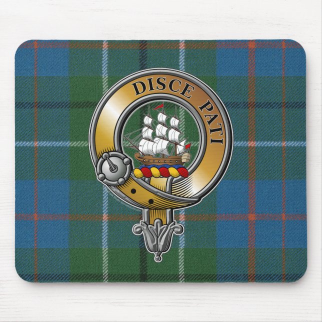 Duncan Tartan & Badge Mouse Pad (Front)