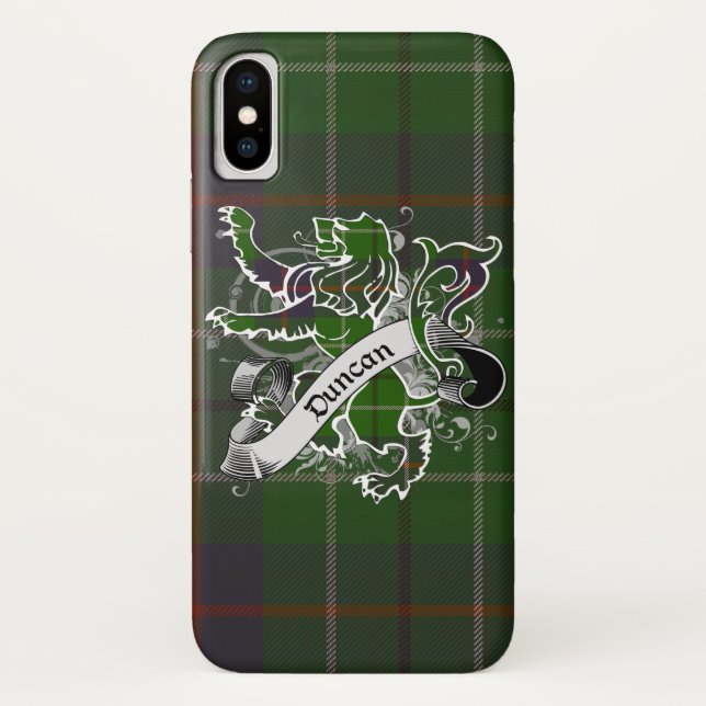 Duncan Tartan Lion Case-Mate iPhone Case (Back)