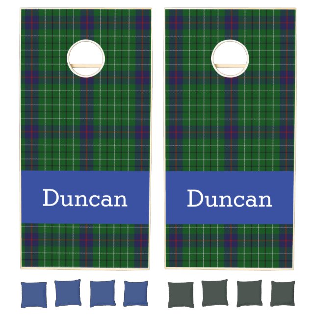 Duncan Tartan Plaid Custom Cornhole Set (Set)